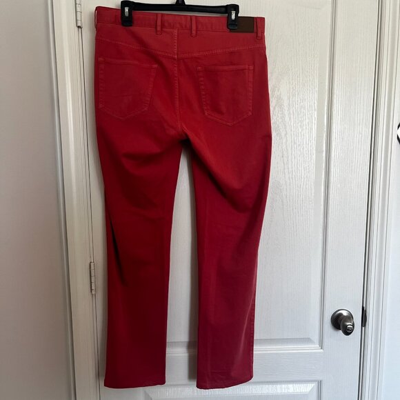 Peter Millar Five Pocket Performance Pants Men Sz 33 Nantucket Red - Picture 5 of 5